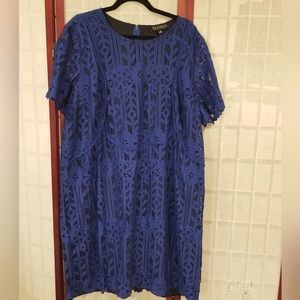 Eloquii Blue Lace Dress Size 20 Torn on side seam